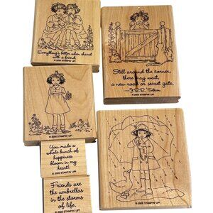 Stampin Up! And Everything Nice Wood-Mounted Rubber Stamp Set